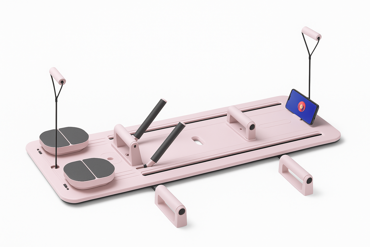 SmartPickFit Pilates Reformer Pushups - Fond blanc
