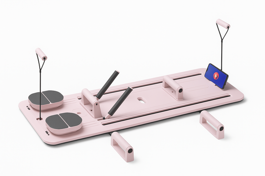 SmartPickFit Pilates Reformer Pushups - Fond blanc